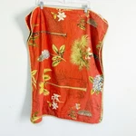 Echo Design Set Of Orange Tropical Flowers Palms Pillow Shams 25 X 31. Fixed Price $25.99.