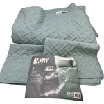 Vcny Home 3-PIECE Nina Embossed Quilt Set Full/queen Blue Textured Bedding. Fixed Price $25.99.