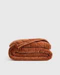 Quince Cotton Velvet Quilt Only King Cal Terracotta No Shams Msrp $229 Read. Fixed Price $149.00.