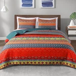 Exclusivo Mezcla Queen Boho Quilt Set Blue - 3PC Reversible Bohemian Bedspread. Fixed Price $53.98.