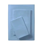 Mainstays Basic Value Microfiber Bed Sheet Set, Light Blue, Twin, 3 Piece. Fixed Price $5.60.
