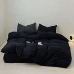 Luxlovery Black Comforter King Men Pure Bedding Set Durable Quilts Blan.... Fixed Price $109.49.