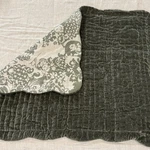 Pottery Barn Velvet Scalloped Edge Reversible Quilted Sham (1) Standard Loden. Fixed Price $52.00.