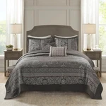 Madison Park Bellagio Quilted 5-PC. Reversible Bedspread Set, King. Fixed Price $127.50.