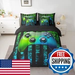 Erosebridal Gamer 7 Piece Bedding Set Full Boys American Flag Comforter. Fixed Price $48.55.
