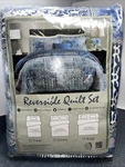 Newlake 3-PIECE Blue Cotton Bedspread Quilt Set-reversible Queen Size,. Fixed Price $64.95.