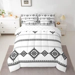 Feelyou 7 Piece Bedding Set Twin Size Southwestern Native Comforter. Fixed Price $55.84.
