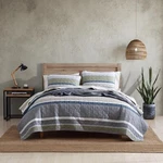 Eddie Bauer - King Quilt Set, Cotton Reversible Bedding With Matching Sha.... Fixed Price $160.18.