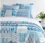 Pine Cone Hill-anne Selke Co. 6PC Patchwork Quil Coverlet 3/EU 2/KG Sham Bnip. Fixed Price $399.63.