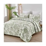 Wongs Bedding Botanical Quilt Set Queen Size, Sage Green 3 Pieces Floral Plan.... Fixed Price $63.04.