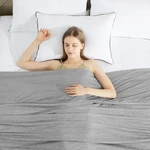 Hyleory Cooling Blankets For Hot Sleepers, Summer Throw (50"X70"), Grey. Fixed Price $22.58.