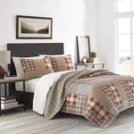 Eddie Bauer - Twin Quilt Set, Reversible Cotton Bedding With Matching Sham, L.... Fixed Price $69.73.