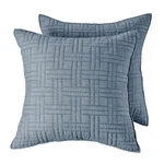 Melange Stitch Euro Sham Set Of 2 - Levtex Home. Fixed Price $44.99.