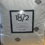 1872 3-PC Full/queen Comforter Set, Nwt. Fixed Price $64.88.