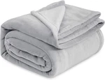 Bedsure Gentlesoft Fleece Blankets King Size (108 X 90), Light Grey. Fixed Price $63.99.