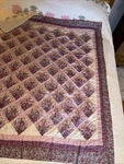 Hand Quilted 50 X60 Floral Couch Throw Lap Pink Small Country Cottage. Fixed Price $39.99.