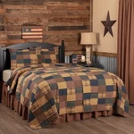 Primitive Queen Quilt Set Red Patchwork Patriotic Bedroom Decor Vhc Brands. Fixed Price $269.95.