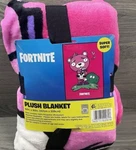 Fortnite Cuddle Team Leader Bedding Throw Blanket Pink 62" X 90" -twin. Fixed Price $42.00.