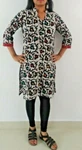 100% Cotton Hand Block Tribal Printed Kurti India Pakistani Black Straight Kurta. Fixed Price $39.99.