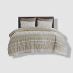 Ink+ivy Gray Taupe 3-PIECE Full/queen Mila Cotton Duvet Cover Set. Fixed Price $67.49.