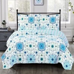 Arielle Oversized Reversible Print Wrinkle Free Microfiber Coverlet. Fixed Price $49.99.