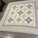 Quilt Queen Size X84 Great Pattern With Soft Pastel Colors. Fixed Price $45.00.