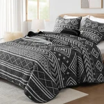 Yiran Quilt King Size Black And White, Boho Aztec Bedspreads Bedding Set,.... Fixed Price $45.67.