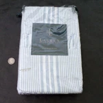 Nip New Pkg Ralph Lauren Sham Shelter Island Ticking Stripes Ruffle 20 X 36. Fixed Price $34.98.