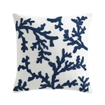 Waffle Plaid Navy Coral Pillow 18X18 - Levtex Home. Fixed Price $44.99.
