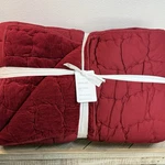 Pottery Barn Cozy Cloud Handcrafted Quilt, King/cal Ruby Red. Fixed Price $179.10.