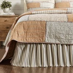 Farmhouse King Skirt Blue Gathered Kaila Cotton / Bedroom Decor Vhc Brands. Fixed Price $56.45.