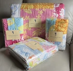 Rare Pottery Bard Kids Island Patchwork Hawaiian Surf Queen Quilt Sham Sheet Set. Fixed Price $389.99.