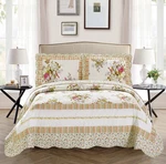 Fancy Collection 3PC Bedspread Cover New (king/california King, Off White Fl. Fixed Price $45.16.
