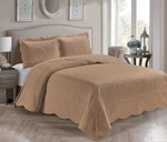 Home Collection 3 Piece Over Size King/california Embossed Solid Taupe C.... Fixed Price $40.82.