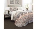 Lush Decor Nesco Quilt Striped Pattern Reversible 3 Piece Bedding Set, King,. Fixed Price $61.29.