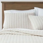 Threshold Velvet Quilt, Full/queen, Rice Stitched Channel Design, 88" X 92". Fixed Price $59.95.
