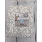 Martha Stewart Sheet Set Queen Sandcastle Botanical Leaf 100% Cotton 4PC White. Fixed Price $49.99.