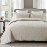 Honeilife Quilt Set Queen - 3 Piece Embroidered Corduroy Bedspreads.... Fixed Price $86.40.