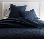 Pottery Barn Pick-stitch Handcrafted Cotton Linen Quilt 3747896. Fixed Price $91.00.