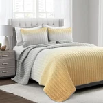 Lush Decor Crinkle Full Queen Ombre 3 Piece Quilt Set - New. Fixed Price $35.00.
