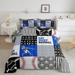 Erosebridal Baseball Comforter Set - Boys Sports Bedding Bat Balls Quilt.... Fixed Price $22.40.