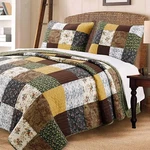 King Size Bedding Quilt Set Modern Farmhouse Country Patchwork Cabin Lodge 3PC. Fixed Price $124.95.
