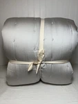 West Elm Tencel Crescent Stitch Quilt King/cal. Frost Grey. Fixed Price $179.00.