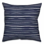 Zipcode Design Burban Wavy Lines Stripped Throw Pillow 16" X Set Of 3 Blue. Fixed Price $55.00.