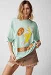 Urban Outfitters Uo Peel Me Banana Oversized Graphic Shirt Green Xs/s New. Fixed Price $29.99.