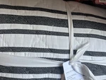 Pottery Barn Mesa Striped Handcrafted King Quilt With Tassel Corners New. Fixed Price $174.99.