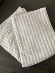 Rare! Eileen Fisher Rippled Organic Cotton Coverlet By Garnet Hill Twin Ivory. Fixed Price $175.00.