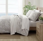 3-PC Tommy Bahama Jungle Toile Queen Quilt Set Tropical Floral Birds Reversible. Fixed Price $129.95.