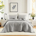 Comfort Spaces Grey Oversized King Set 120"X118" Bedspread Quilted Summ.... Fixed Price $87.68.