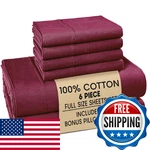 Casa Platino Full Size Set 6 Piece Cooling 100% Cotton. Fixed Price $65.49.